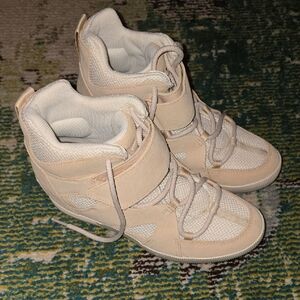 Sorel Cream High-Top Sneakers